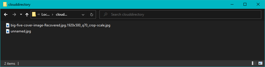 mounted directory in windows